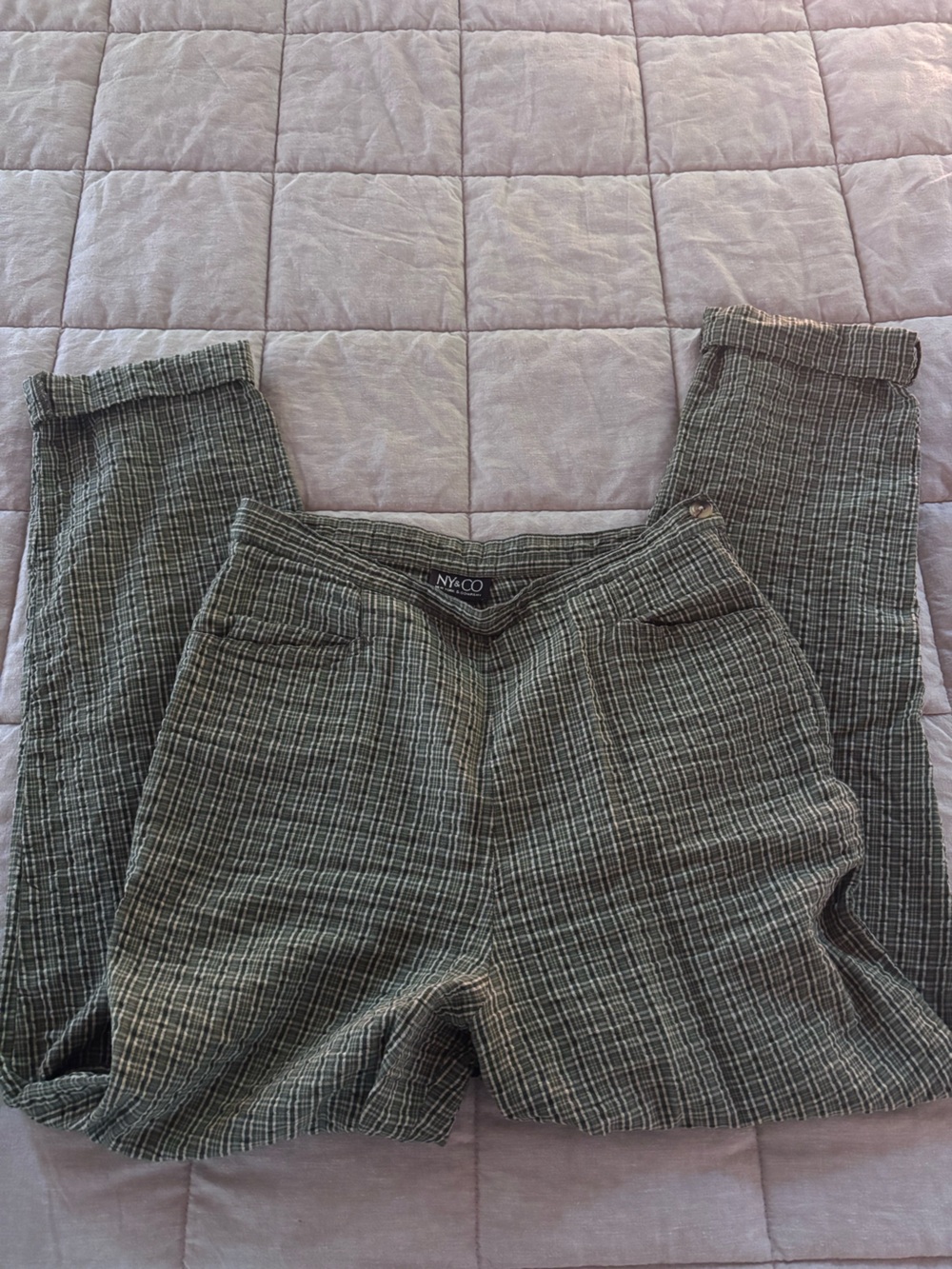 High waisted linen pants